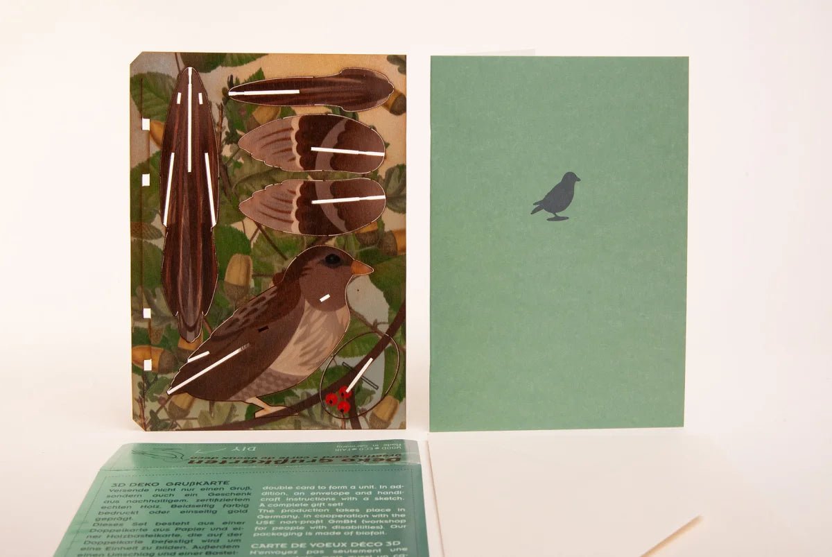 3D Greeting Card: Bird - Tales for Tadpoles