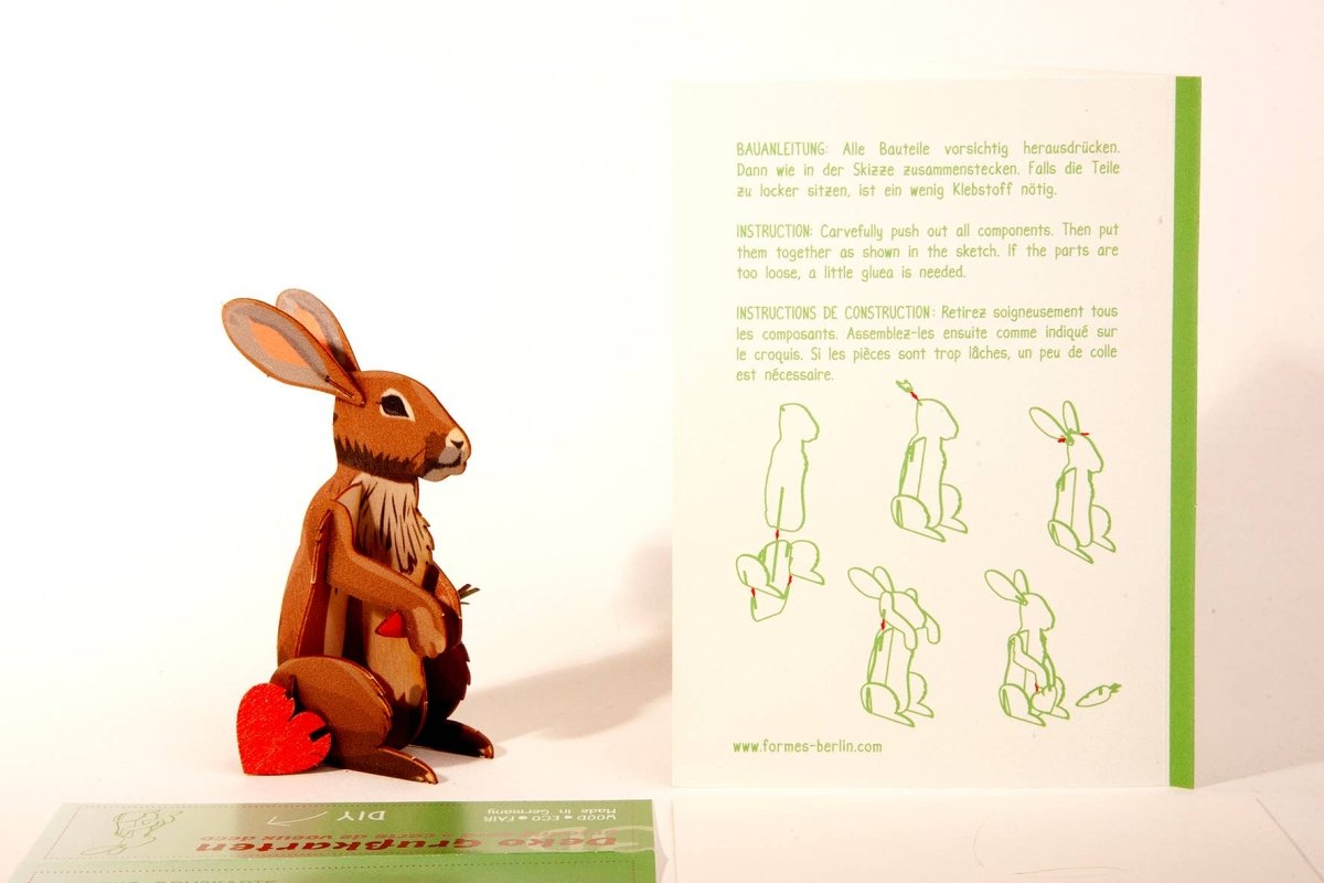 3D Greeting Card: Bunny - Tales for Tadpoles