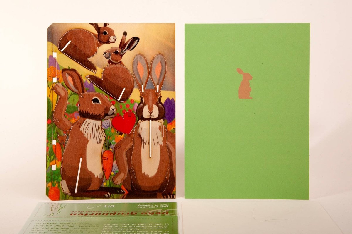 3D Greeting Card: Bunny - Tales for Tadpoles