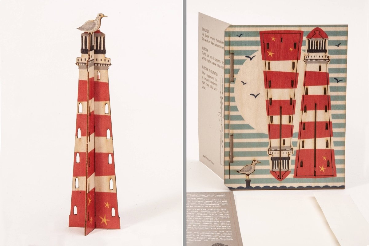 3D Greeting Card: Lighthouse - Tales for Tadpoles