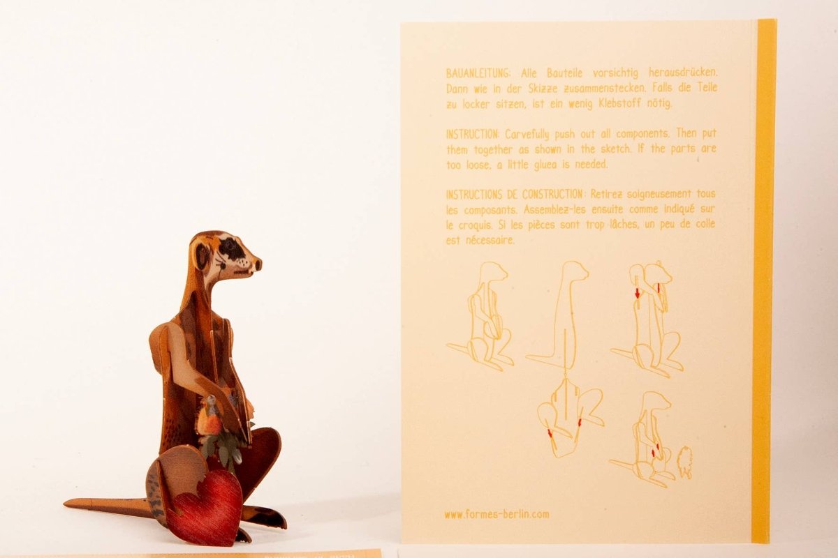 3D Greeting Card: Meerkat - Tales for Tadpoles