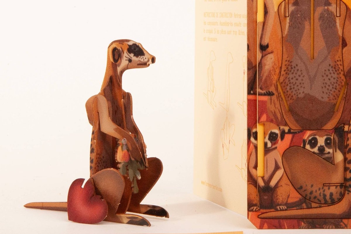 3D Greeting Card: Meerkat - Tales for Tadpoles