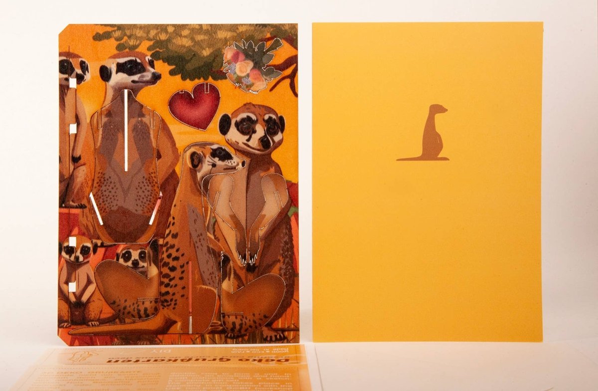 3D Greeting Card: Meerkat - Tales for Tadpoles
