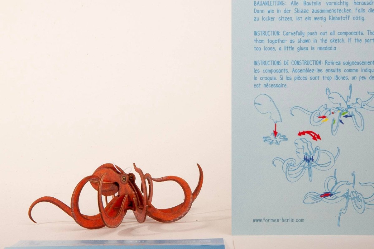 3D Greeting Card: Octopus - Tales for Tadpoles