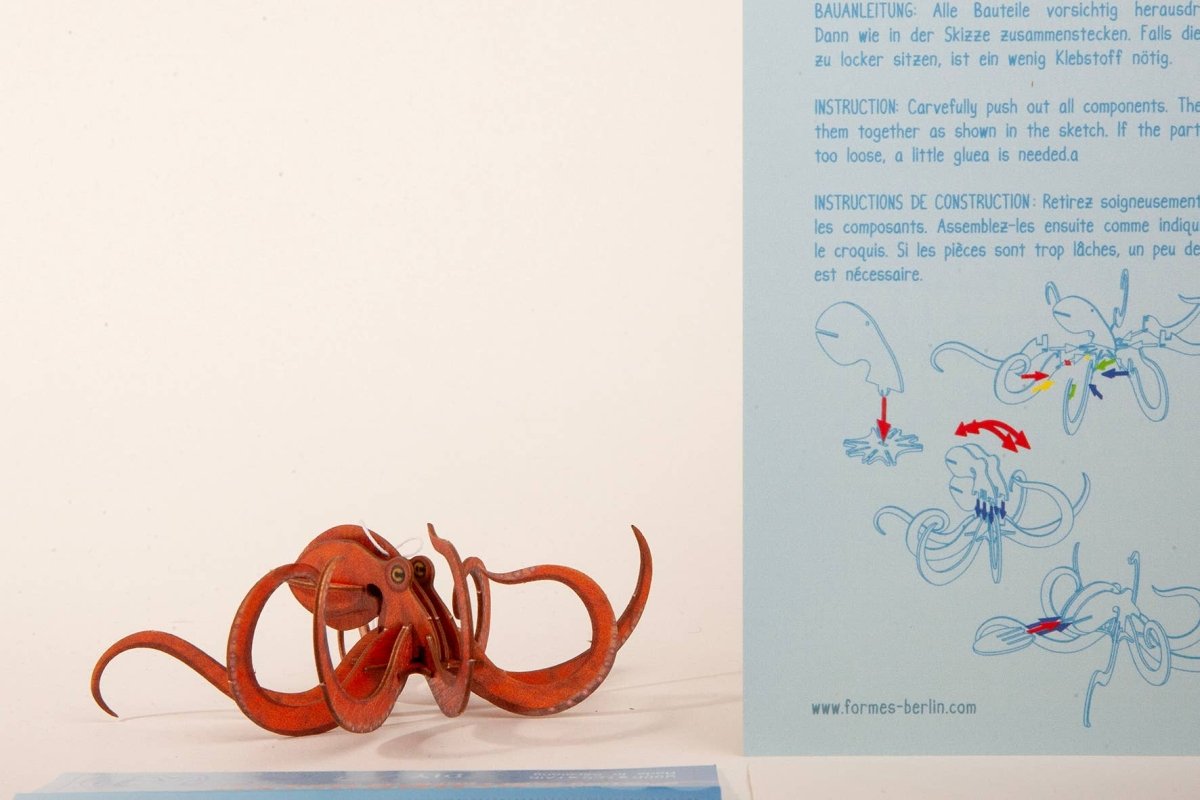 3D Greeting Card: Octopus - Tales for Tadpoles