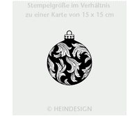 Stamp: Christmas Ornament With Leaf Ornament
