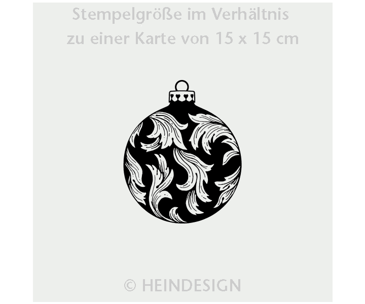 Stamp: Christmas Ornament With Leaf Ornament