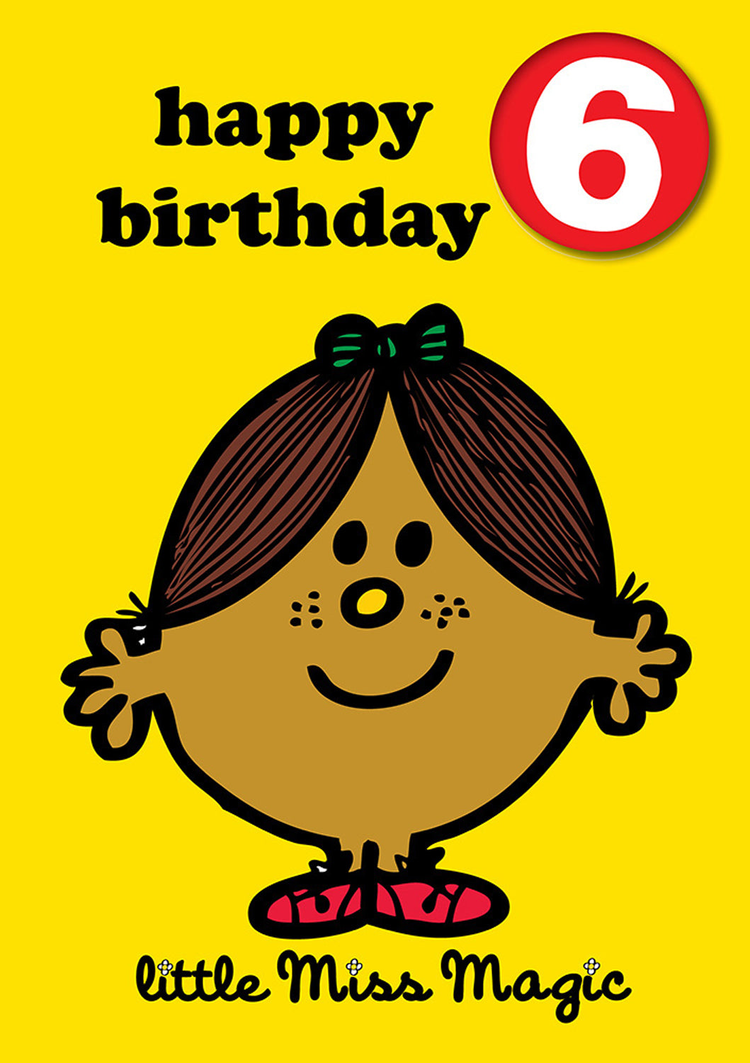 Greeting Card: Mr. Men and Little Miss - Little Miss Magic Age 6 Badge