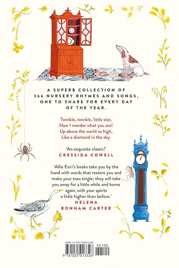 Allie Esiri (edited by): A Nursery Rhyme for Every Night of the Year, illustrated by Emily Faccini (Second - Hand) - Tales for Tadpoles