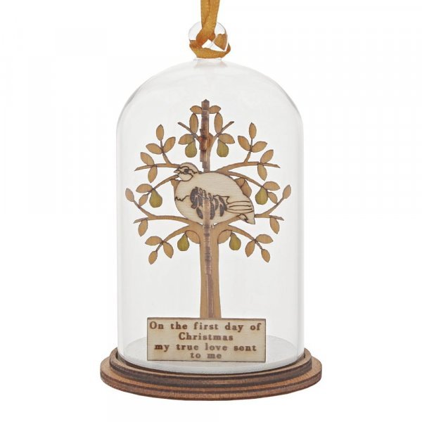 Christmas Decoration: Partridge in a Pear Tree (Dome) - Tales for Tadpoles