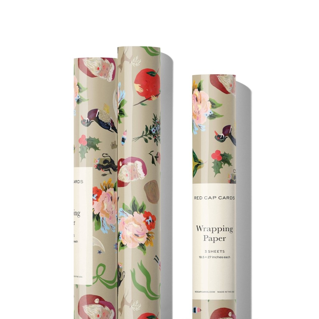 Christmas Gift Wrap: Merry Christmas to You (Roll of 3 Sheets) - Tales for Tadpoles