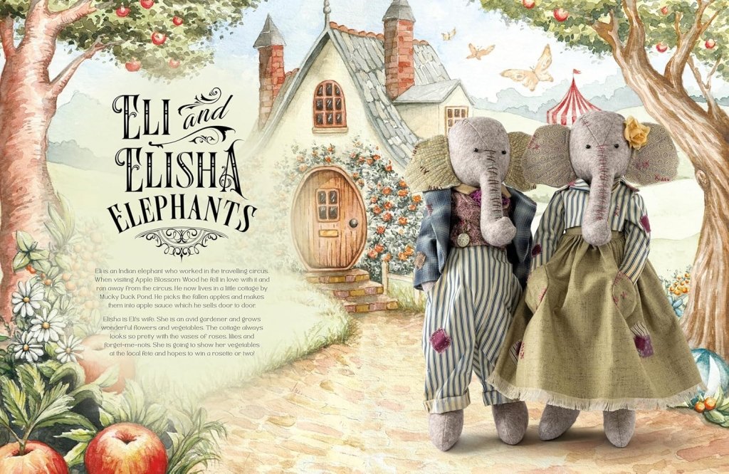 Claire Bowman: Sew Felt Animals From Apple Blossom Wood - Tales for Tadpoles