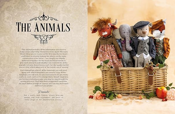 Claire Bowman: Sew Felt Animals From Apple Blossom Wood - Tales for Tadpoles