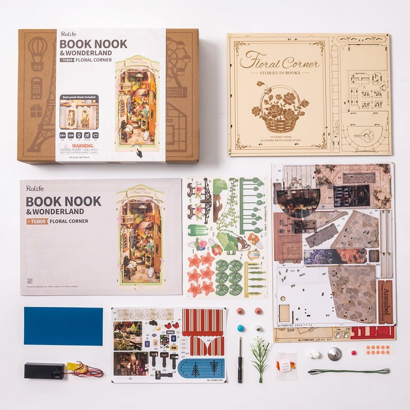 DIY Book Nook Kit: Floral Corner - Tales for Tadpoles