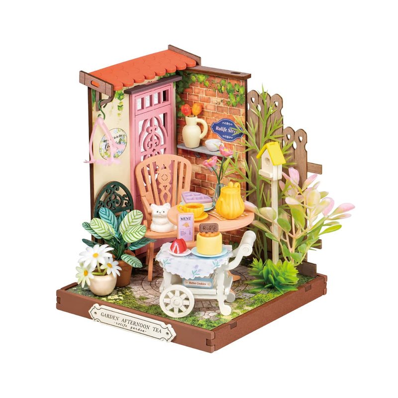 DIY Miniature House Kit: Fancy Tea Yard - Tales for Tadpoles