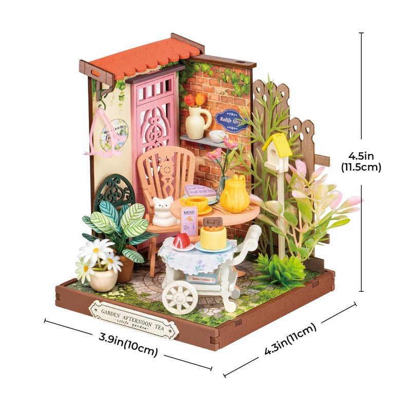 DIY Miniature House Kit: Fancy Tea Yard - Tales for Tadpoles