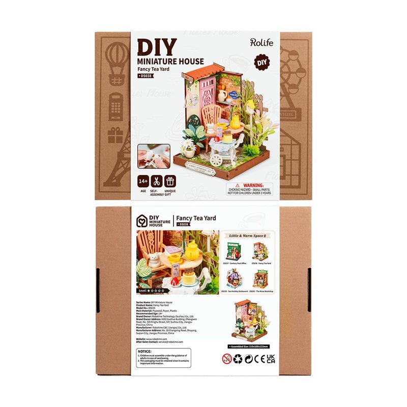 DIY Miniature House Kit: Fancy Tea Yard - Tales for Tadpoles