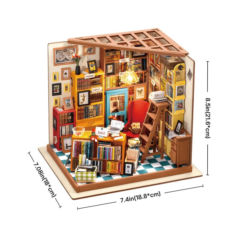 DIY Miniature House Kit: Sam's Study - Tales for Tadpoles