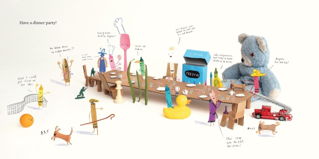 Drew Daywalt: The Day the Crayons Made Friends, illustrated by Oliver Jeffers - Tales for Tadpoles