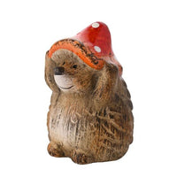 Figurine: Hedgehog in a Toadstool Hat - Small - Tales for Tadpoles