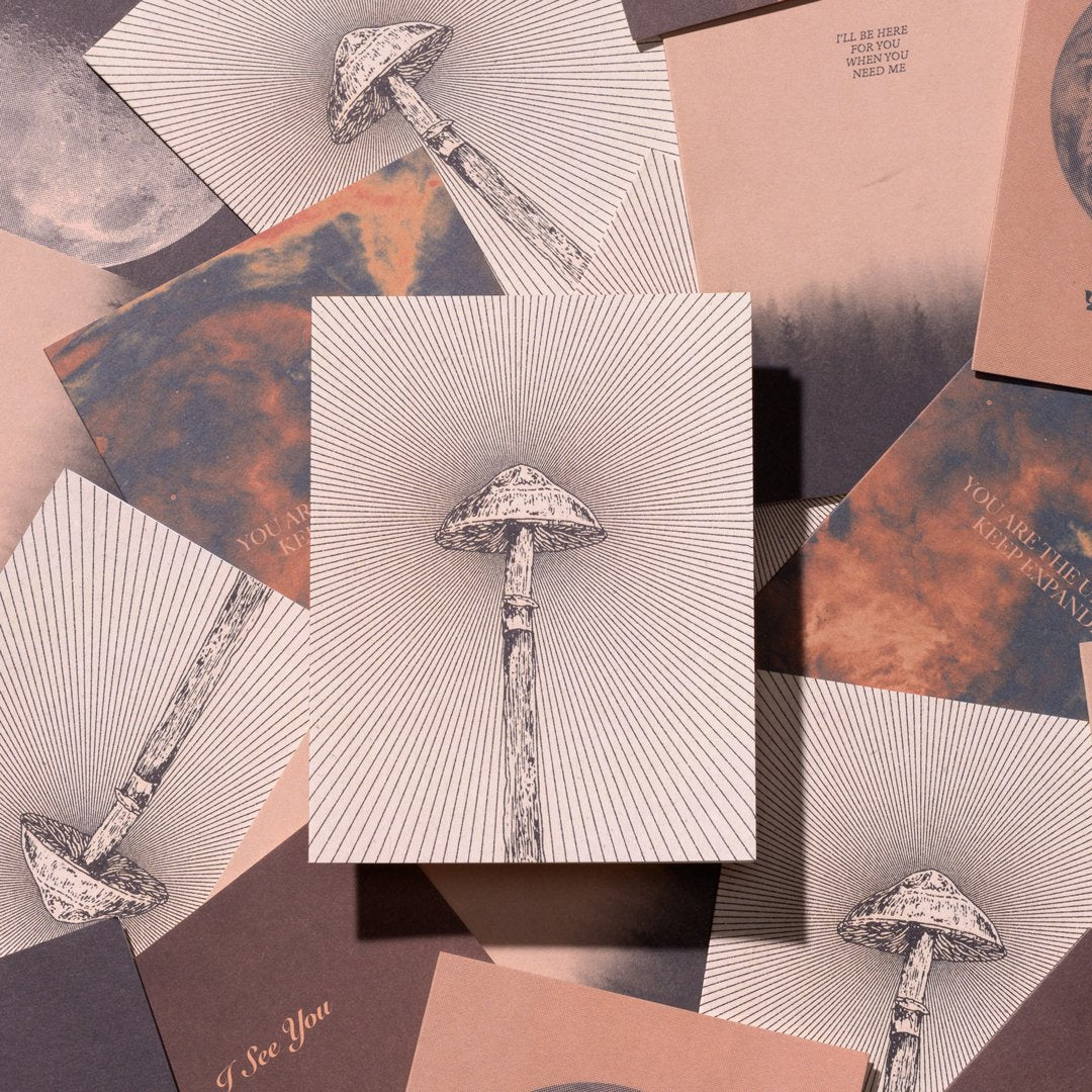 Greeting Card: Daren Thomas Magee - Shroom - Tales for Tadpoles