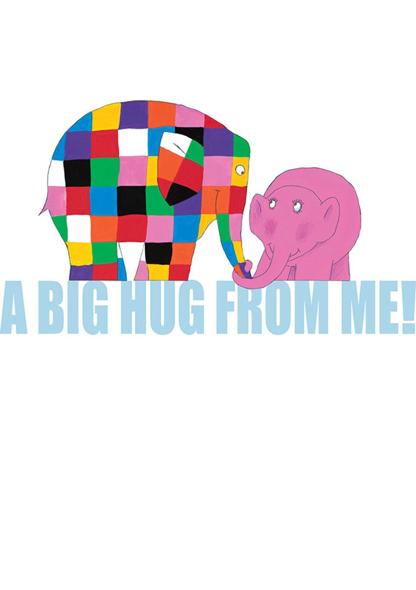 Greeting Card: Elmer - Big Hug - Tales for Tadpoles