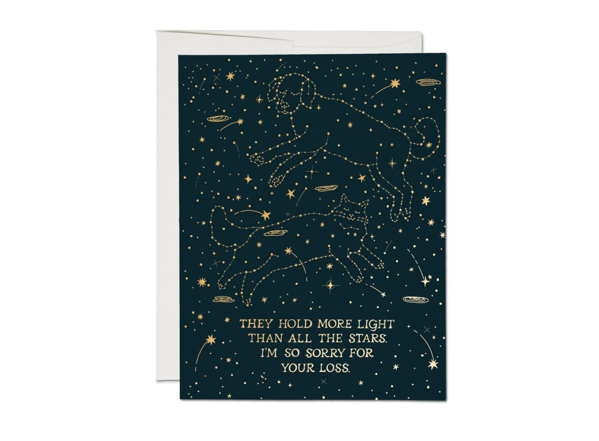 Greeting Card: Krista Perry - Pet Constellation Sympathy - Tales for Tadpoles