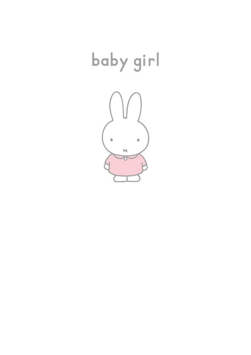 Greeting Card: Miffy - Baby Girl - Tales for Tadpoles