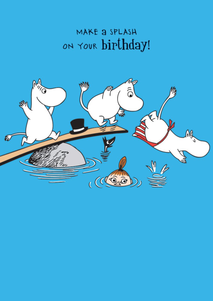 Greeting Card: Moomin - Birthday Splash - Tales for Tadpoles
