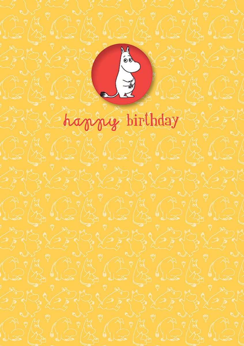 Greeting Card: Moomin - Happy Birthday Badge - Tales for Tadpoles