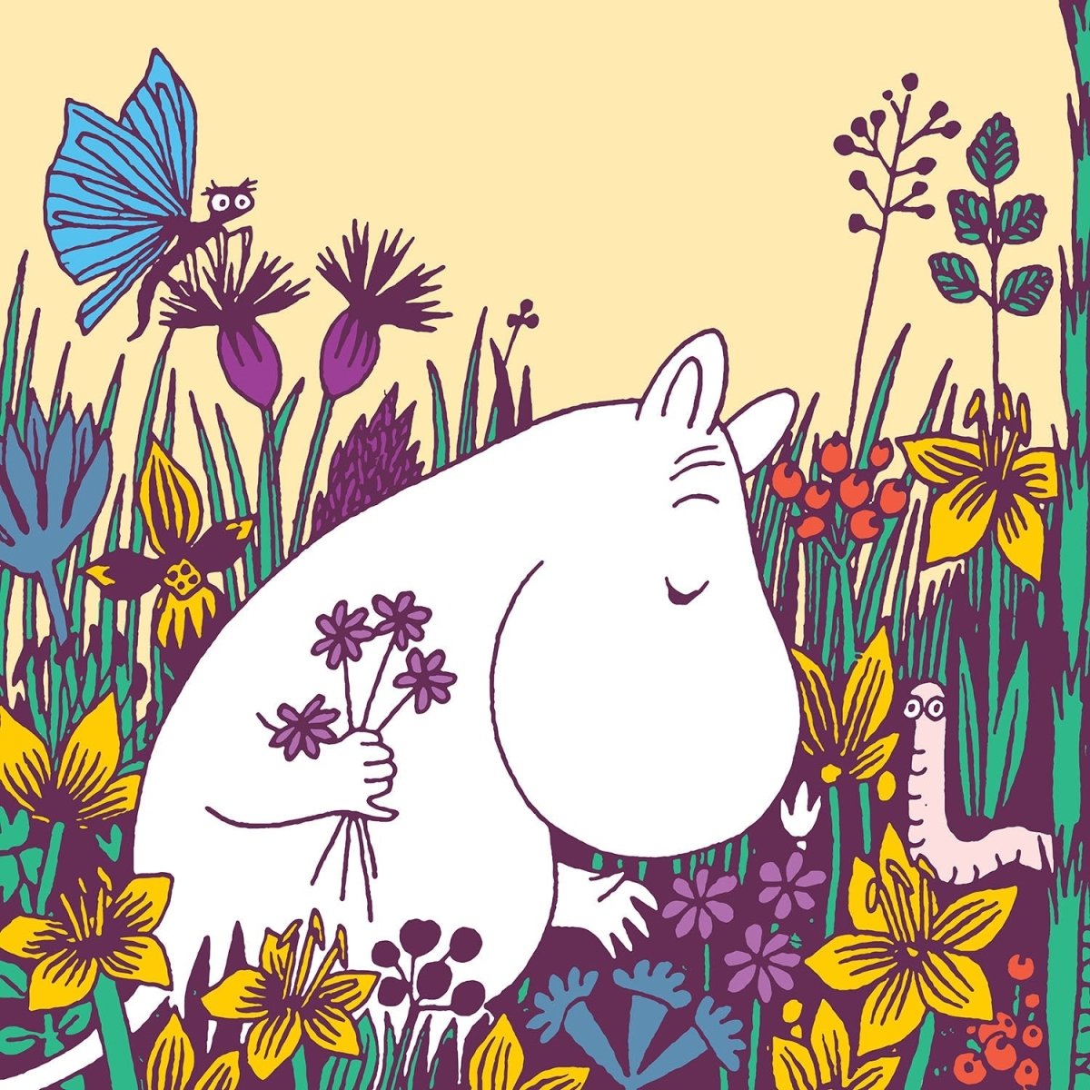 Greeting Card: Moomin - Smelling Flowers - Tales for Tadpoles