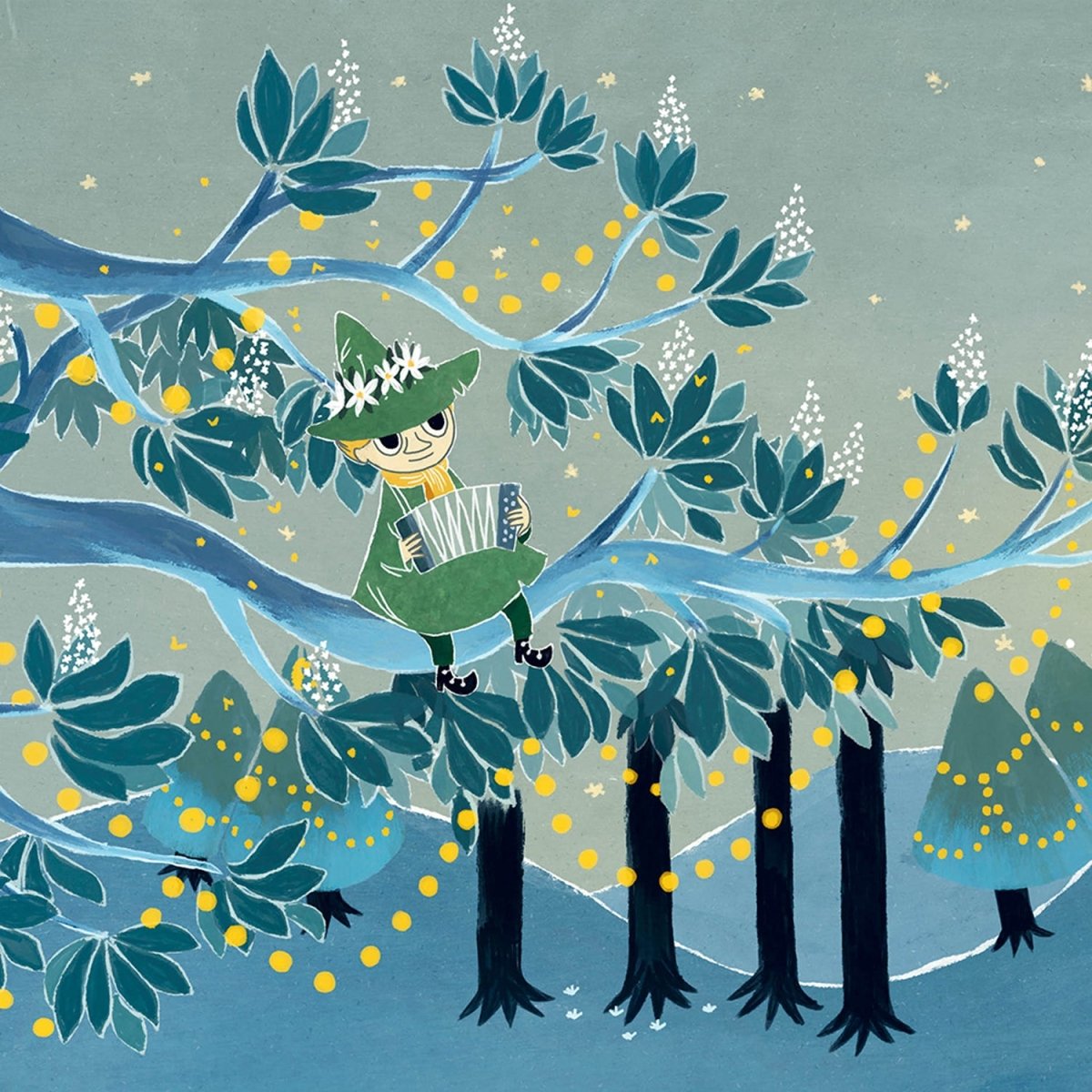 Greeting Card: Moomin - Snufkin Tree - Tales for Tadpoles