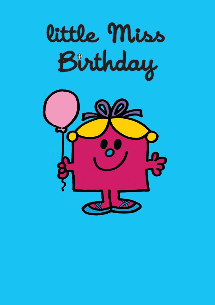 Greeting Card: Mr. Men and Little Miss - Little Miss Birthday - Tales for Tadpoles