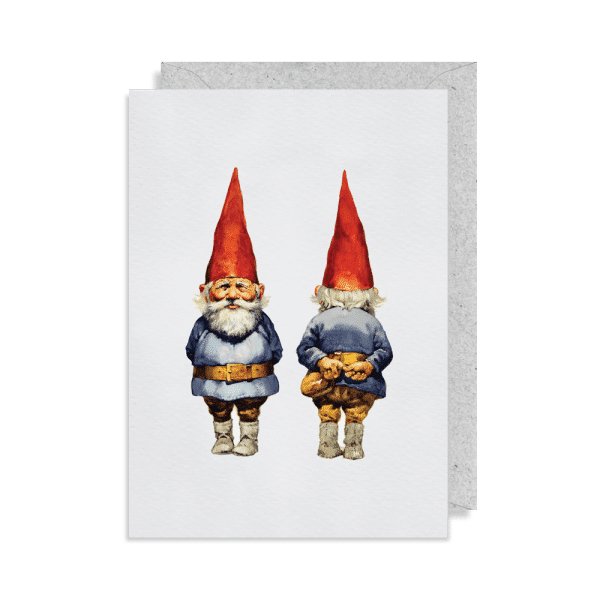 Greeting Card: Rien Poortvliet - Gnome Front and Back - Tales for Tadpoles