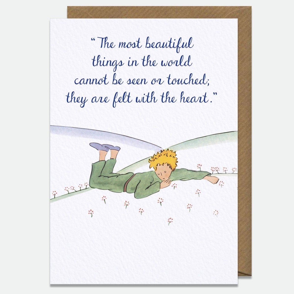 Greeting Card: The Little Prince - The Most Beautiful Things... - Tales for Tadpoles