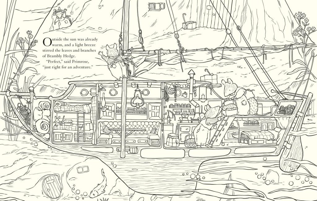 Jill Barklem: Brambly Hedge - Nature Colouring Book - Tales for Tadpoles