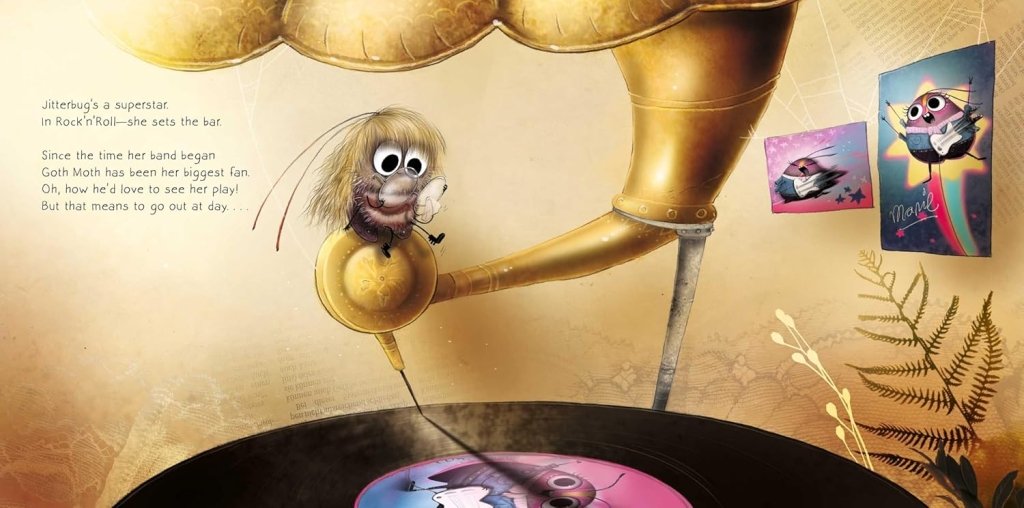 Kai Lüftner: Goth Moth, illustrated by Wiebke Rauers - Tales for Tadpoles