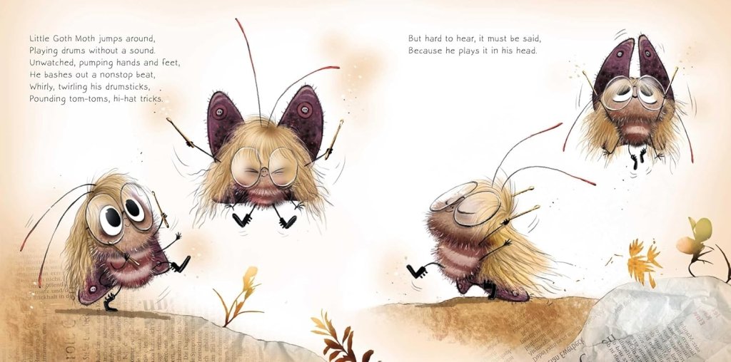 Kai Lüftner: Goth Moth, illustrated by Wiebke Rauers - Tales for Tadpoles