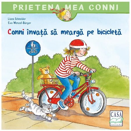 Liane Schneider: Conni invata sa mearga pe bicicleta, illustrated by Eva Wenzel - Bürger - Tales for Tadpoles