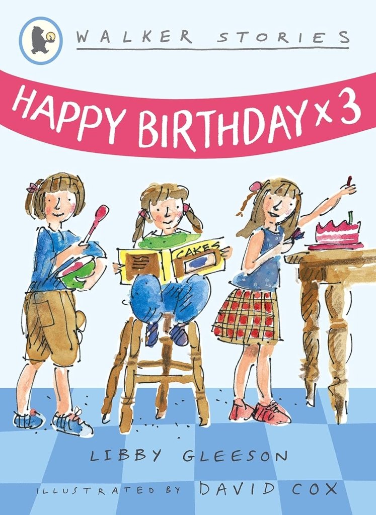 Libby Gleeson: Happy Birthday x3, illustrated by David Cox (Second - Hand) - Tales for Tadpoles