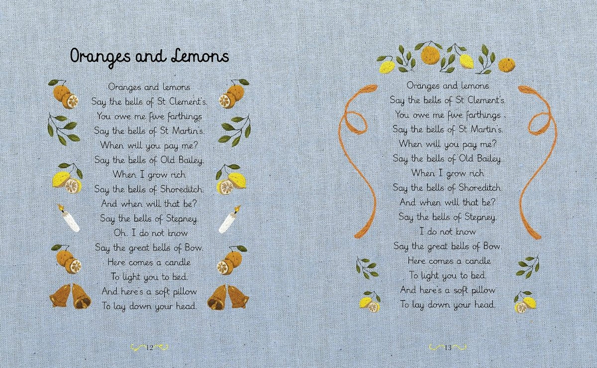 Lucy Brownridge (edited by): Read to Your Baby Every Night, embroidered by Chloe Giordano - Tales for Tadpoles