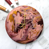 Luxe Decor Craft Kit - Paint Pouring Wall Clock - Tales for Tadpoles