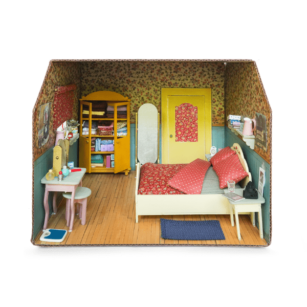 Mouse Mansion: Cardboard Room - Bedroom - Tales for Tadpoles