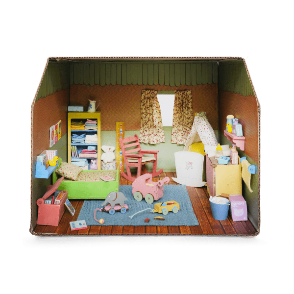 Mouse Mansion: Cardboard Room - Nursery - Tales for Tadpoles