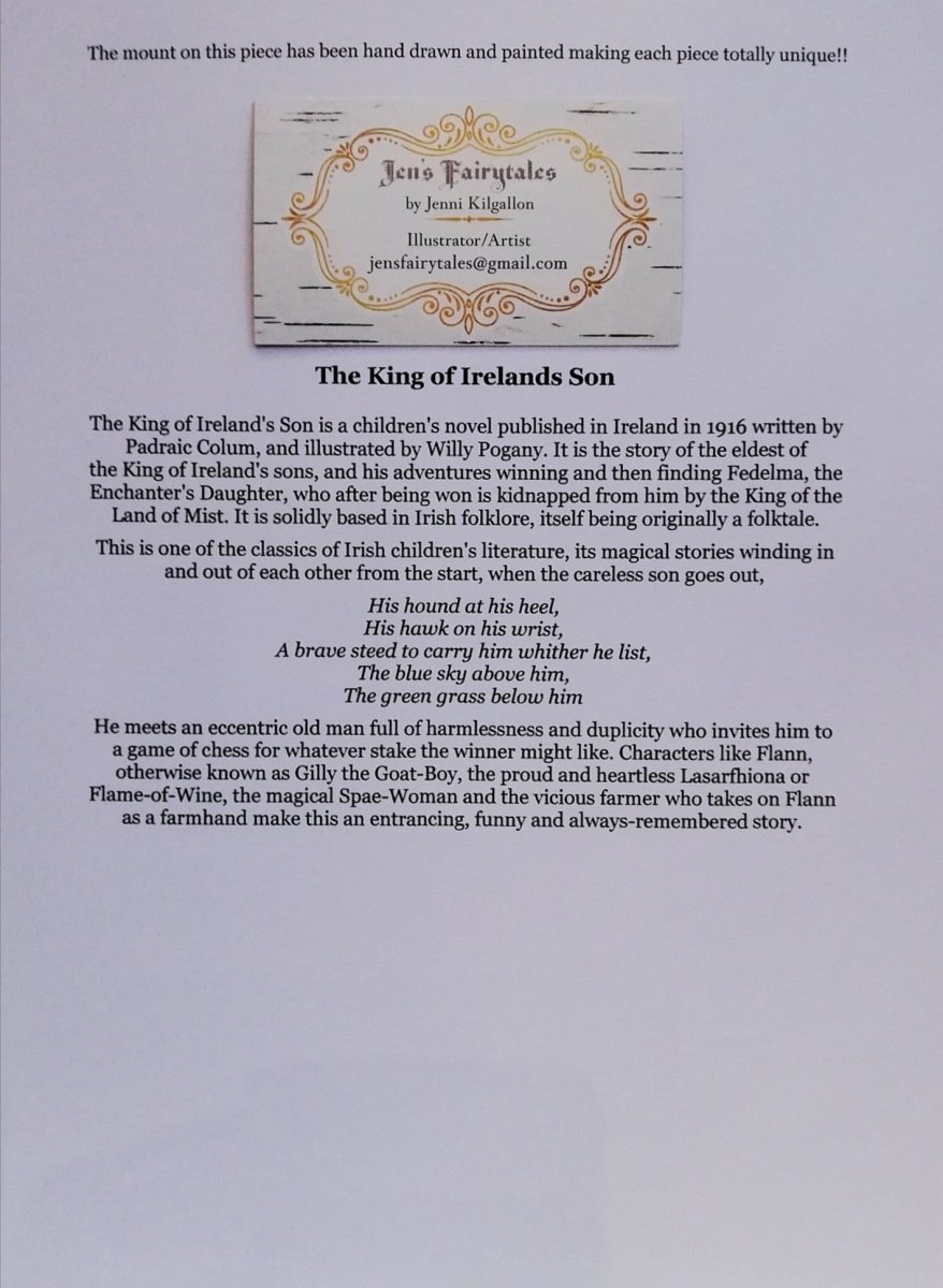 Print: Jenni Kilgallon - The King of Ireland's Son - Tales for Tadpoles