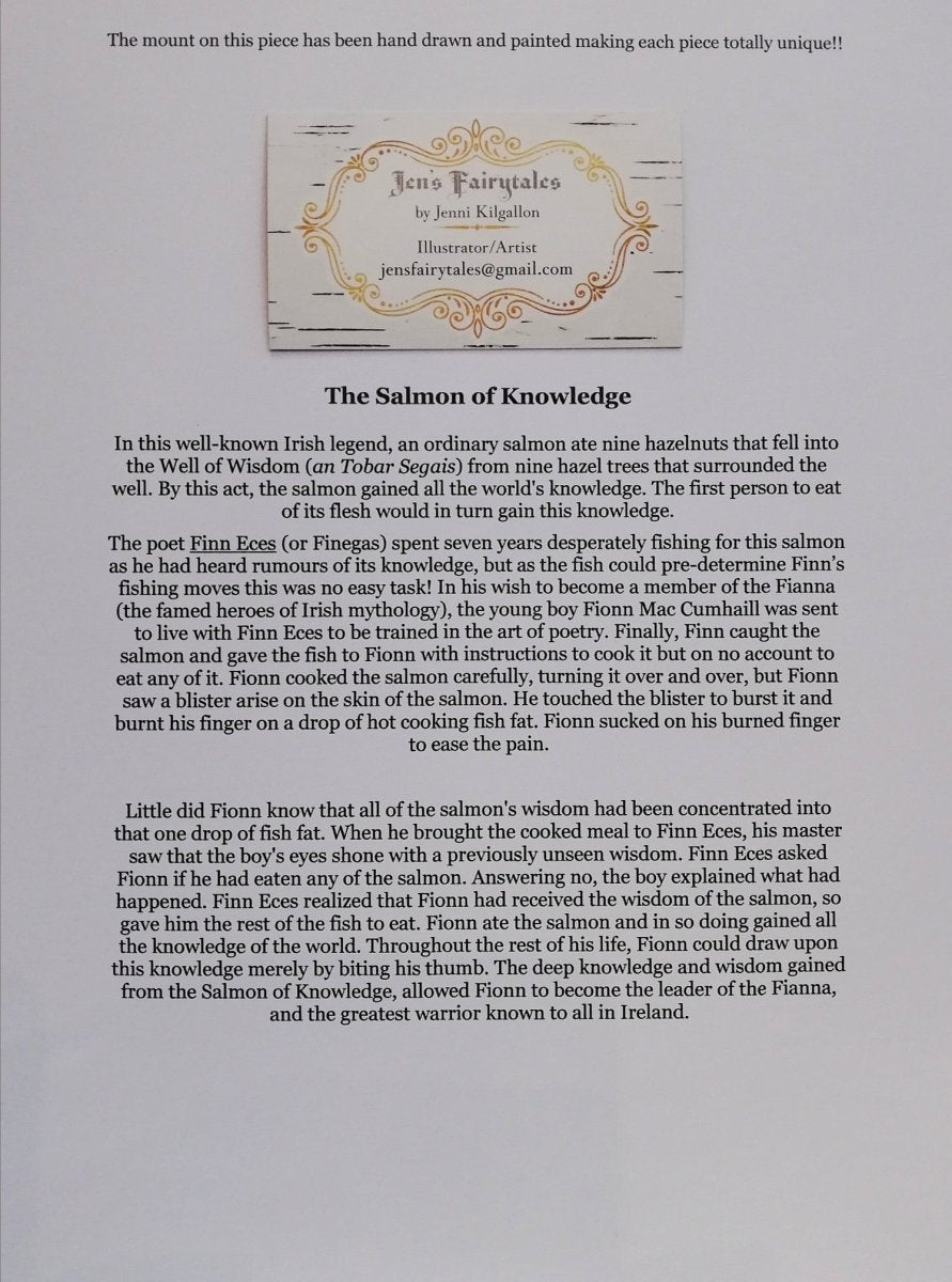 Print: Jenni Kilgallon - The Salmon Of Knowledge - Tales for Tadpoles
