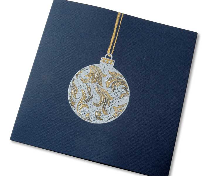 Stamp: Christmas Ornament With Leaf Ornament - Tales for Tadpoles