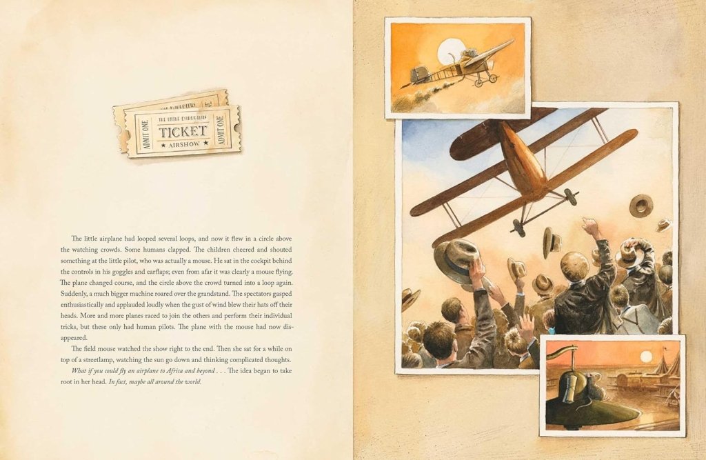 Torben Kuhlmann: Earhart, The Incredible Flight of a Field Mouse Around the World (Mouse Adventures) - Tales for Tadpoles