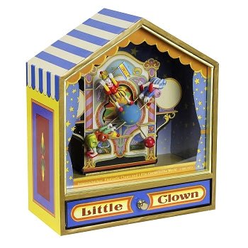 Traditional Music Box: Dancing Musical Clowns Equilibristes© (with drawer) - Tales for Tadpoles