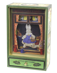 Traditional Music Box: Dancing with Little Grey Rabbit (with drawer) - Green - Tales for Tadpoles